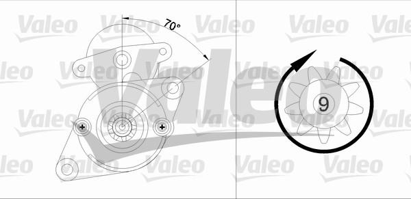 Valeo 455578 - Стартер autospares.lv