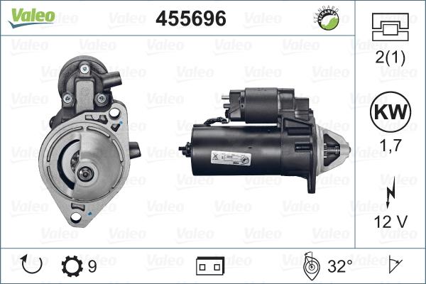 Valeo 455696 - Стартер autospares.lv