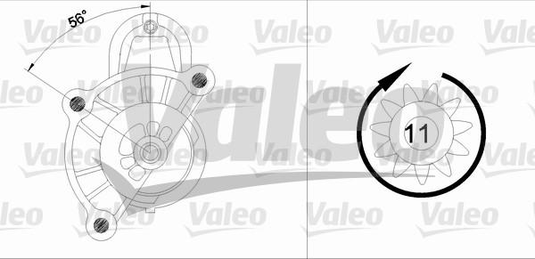 Valeo 455691 - Стартер autospares.lv