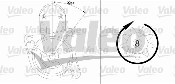 Valeo 455665 - Стартер autospares.lv