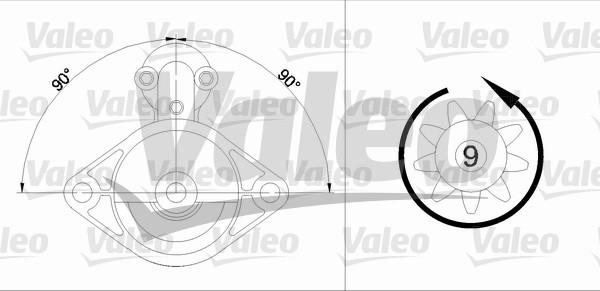 Valeo 455601 - Стартер autospares.lv