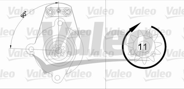 Valeo 455616 - Стартер autospares.lv