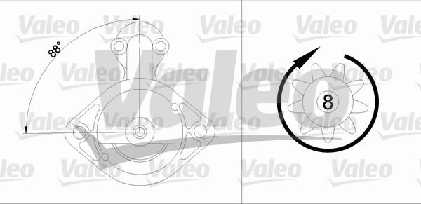 Valeo 455613 - Стартер autospares.lv