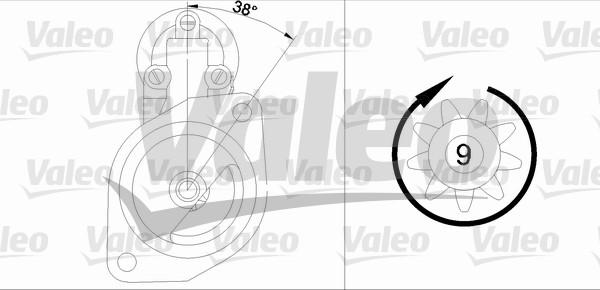 Valeo 455686 - Стартер autospares.lv