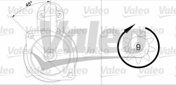 Valeo 455681 - Стартер autospares.lv