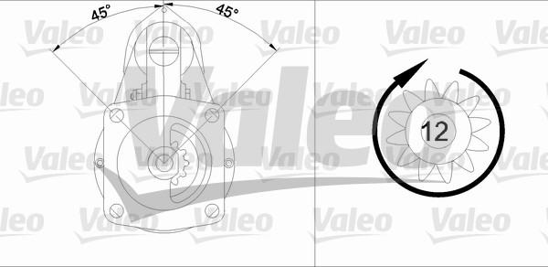 Valeo 455688 - Стартер autospares.lv