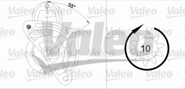 Valeo 455687 - Стартер autospares.lv