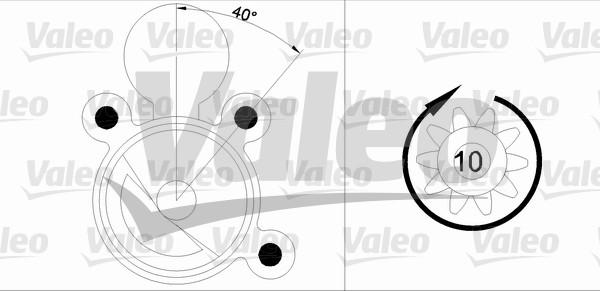 Valeo 455891 - Стартер autospares.lv