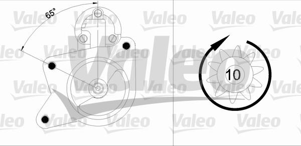 Valeo 455840 - Стартер autospares.lv