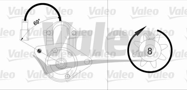 Valeo 455884 - Стартер autospares.lv