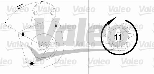 Valeo 455872 - Стартер autospares.lv