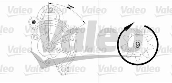 Valeo 455748 - Стартер autospares.lv