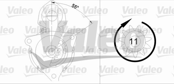 Valeo 455723 - Стартер autospares.lv