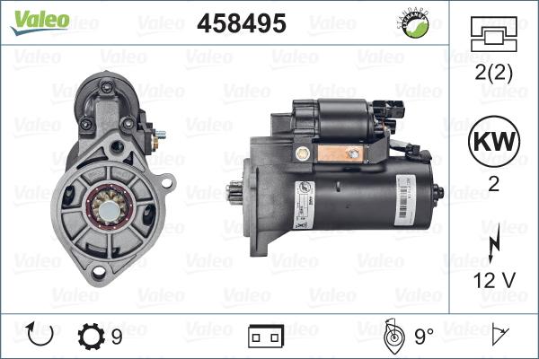 Valeo 458495 - Стартер autospares.lv