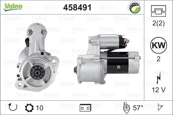 Valeo 458491 - Стартер autospares.lv