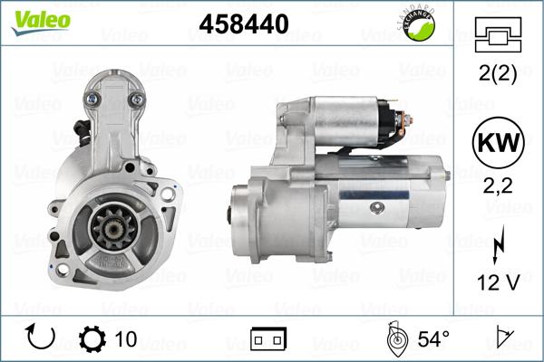 Valeo 458440 - Стартер autospares.lv