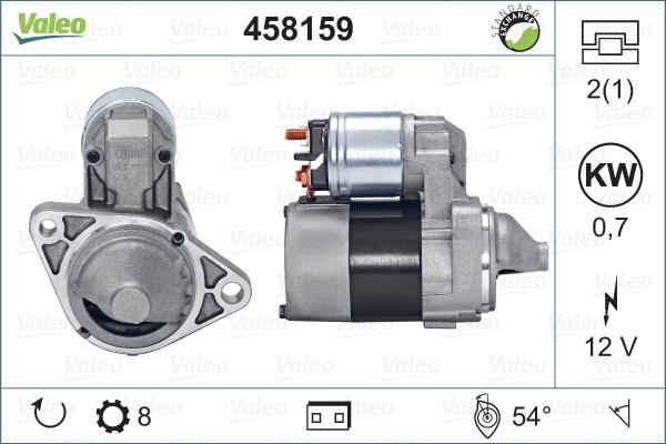 Valeo 458159 - Стартер autospares.lv