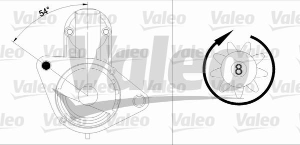 Valeo 458159 - Стартер autospares.lv