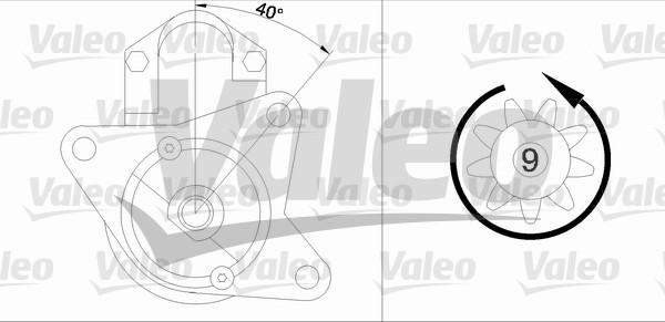 Valeo 458168 - Стартер autospares.lv