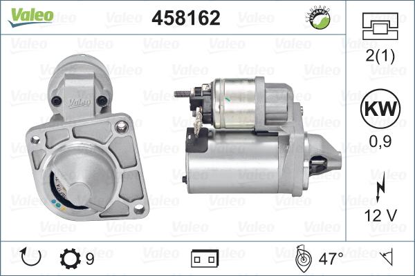 Valeo 458162 - Стартер autospares.lv