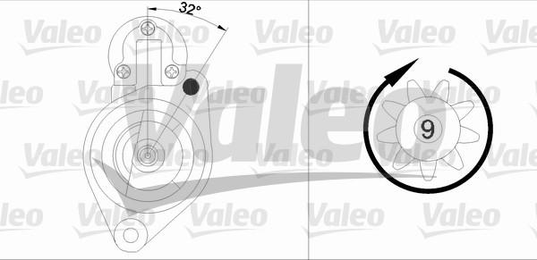 Valeo 458184 - Стартер autospares.lv