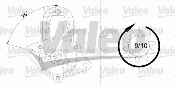 Valeo 458188 - Стартер autospares.lv