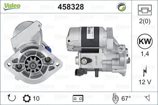 Valeo 458328 - Стартер autospares.lv