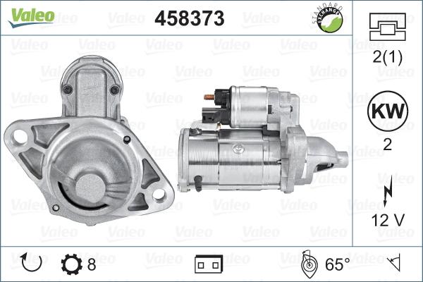 Valeo 458373 - Стартер autospares.lv