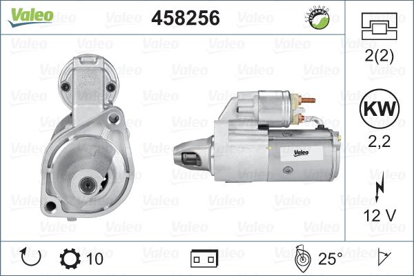 Valeo 458256 - Стартер autospares.lv