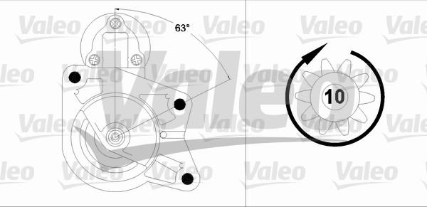 Valeo 458202 - Стартер autospares.lv