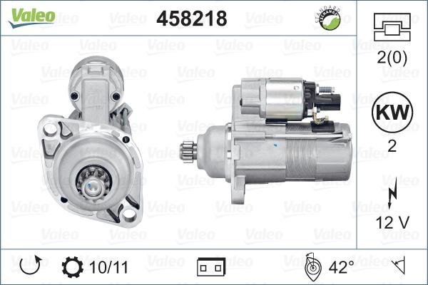 Valeo 458218 - Стартер autospares.lv