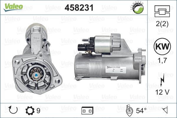 Valeo 458231 - Стартер autospares.lv