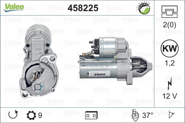 Valeo 458225 - Стартер autospares.lv