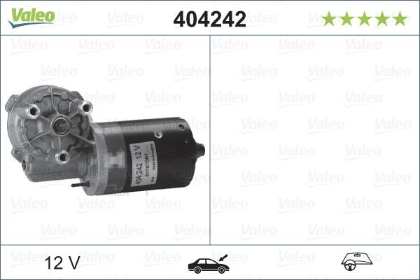 Valeo 404242 - Двигатель стеклоочистителя autospares.lv