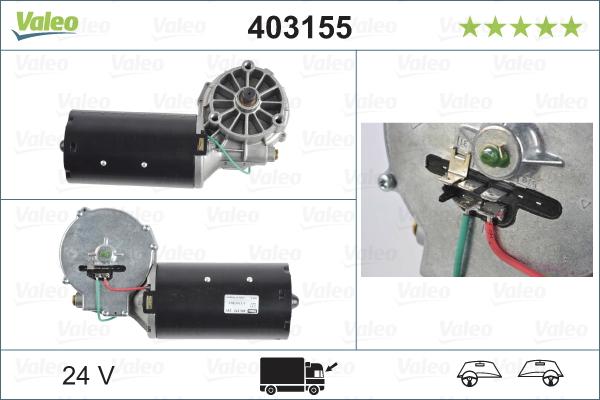 Valeo 403155 - Двигатель стеклоочистителя autospares.lv