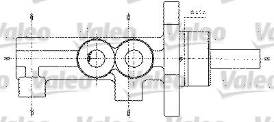 Valeo 402272 - Главный тормозной цилиндр autospares.lv