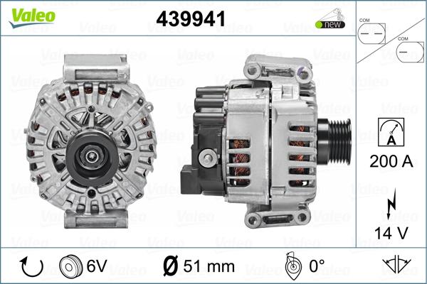 Valeo 439941 - Генератор autospares.lv