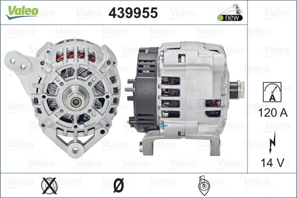 Valeo 439955 - Генератор autospares.lv