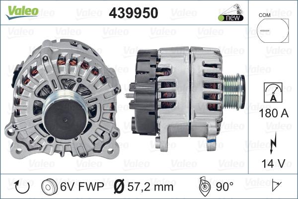 Valeo 439950 - Генератор autospares.lv