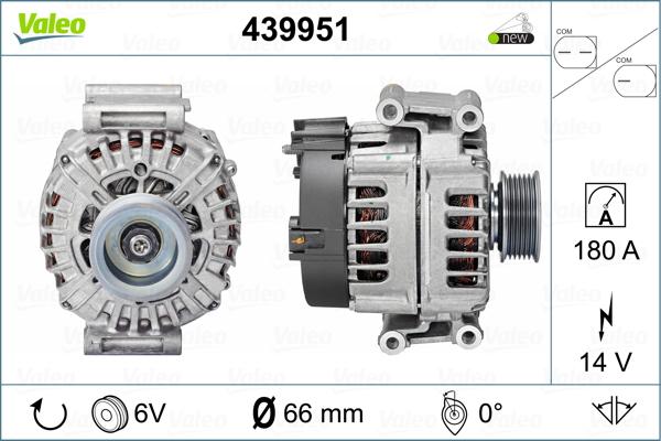 Valeo 439951 - Генератор autospares.lv