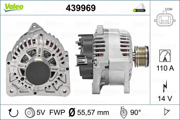 Valeo 439969 - Генератор autospares.lv