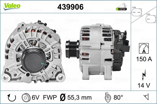 Valeo 439906 - Генератор autospares.lv