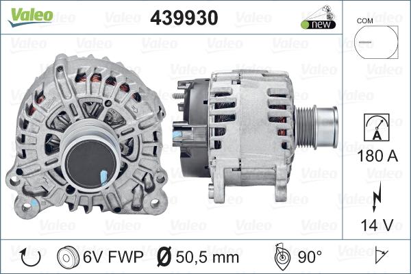 Valeo 439930 - Генератор autospares.lv