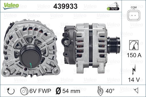 Valeo 439933 - Генератор autospares.lv