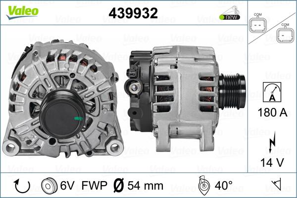 Valeo 439932 - Генератор autospares.lv