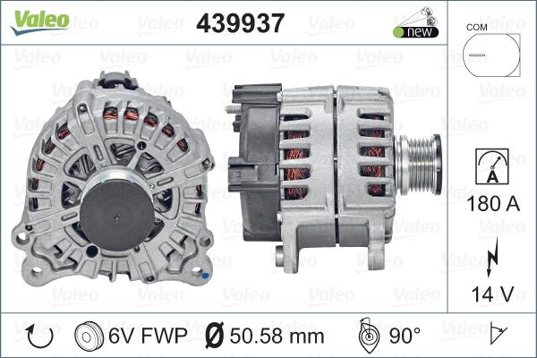 Valeo 439937 - Генератор autospares.lv