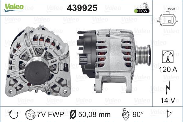 Valeo 439925 - Генератор autospares.lv