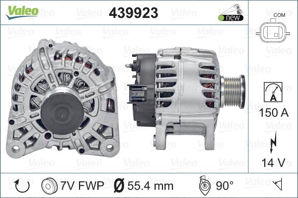 Valeo 439923 - Генератор autospares.lv