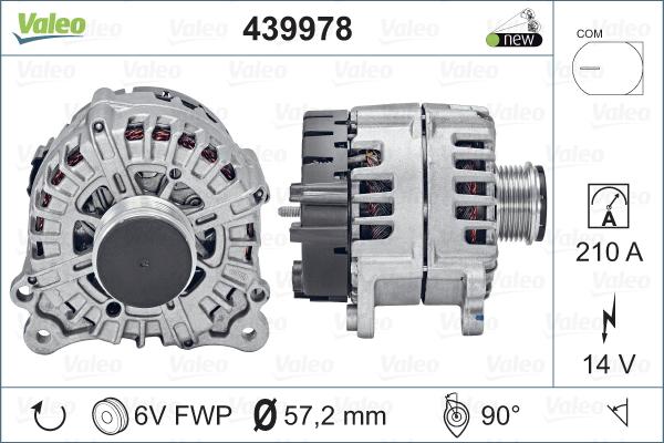 Valeo 439978 - Генератор autospares.lv