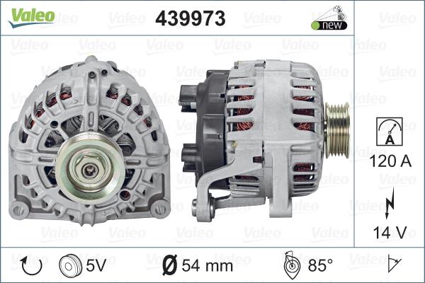 Valeo 439973 - Генератор autospares.lv